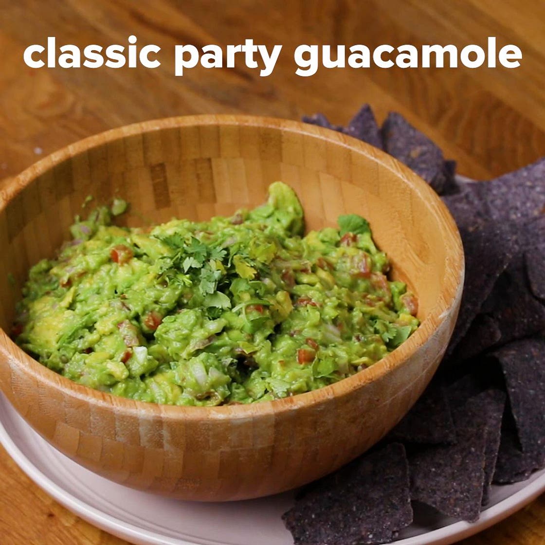 Classic Party Guacamole Recipe by Tasty