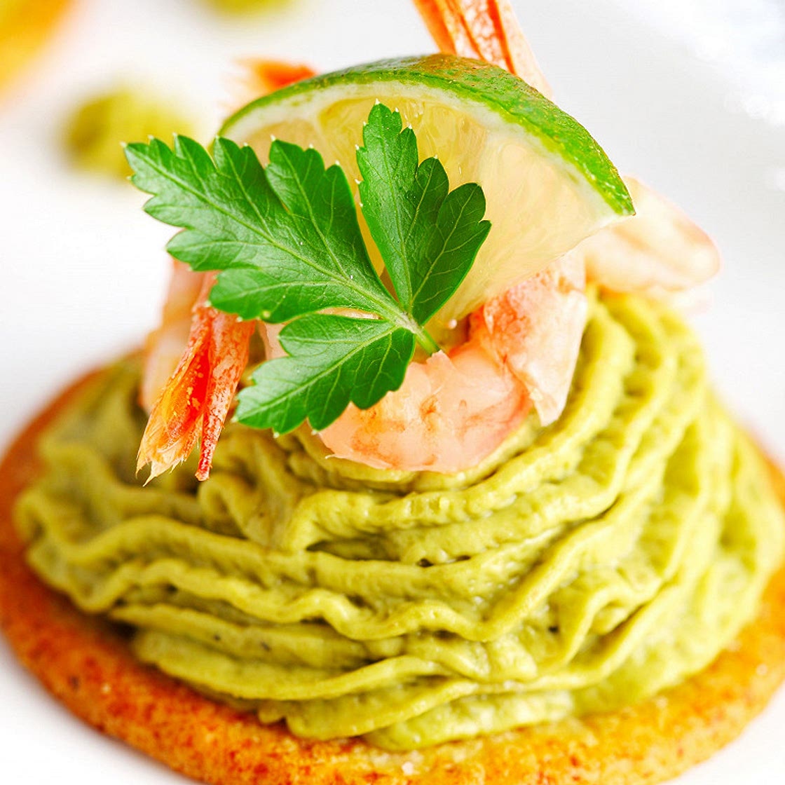 Amuse-bouche à l’avocat et à la crevette