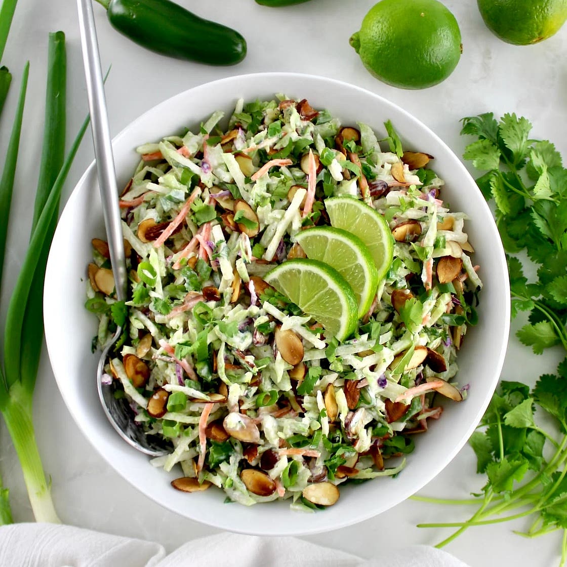 Lime Cilantro Broccoli Slaw