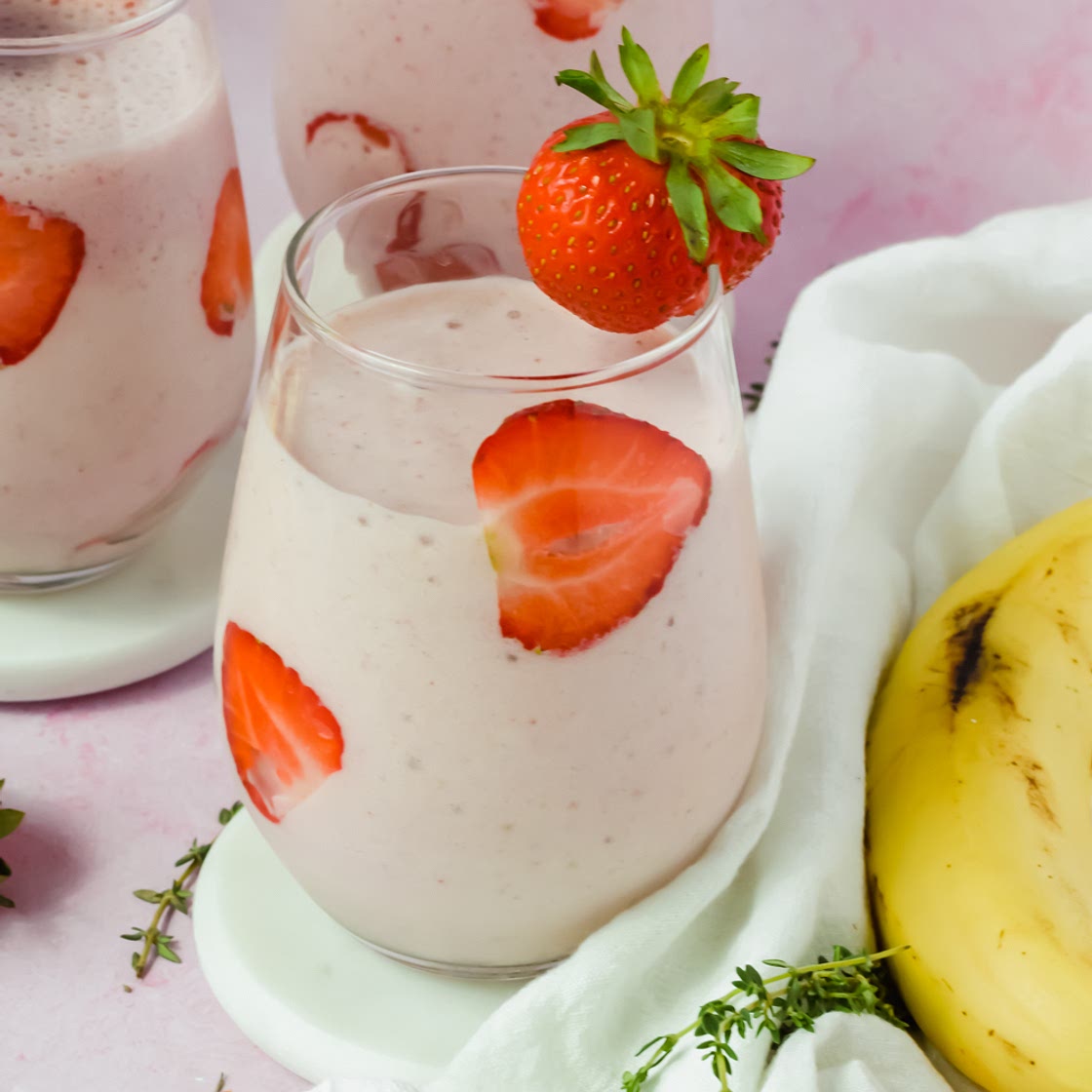 Strawberry Banana Protein Smoothie