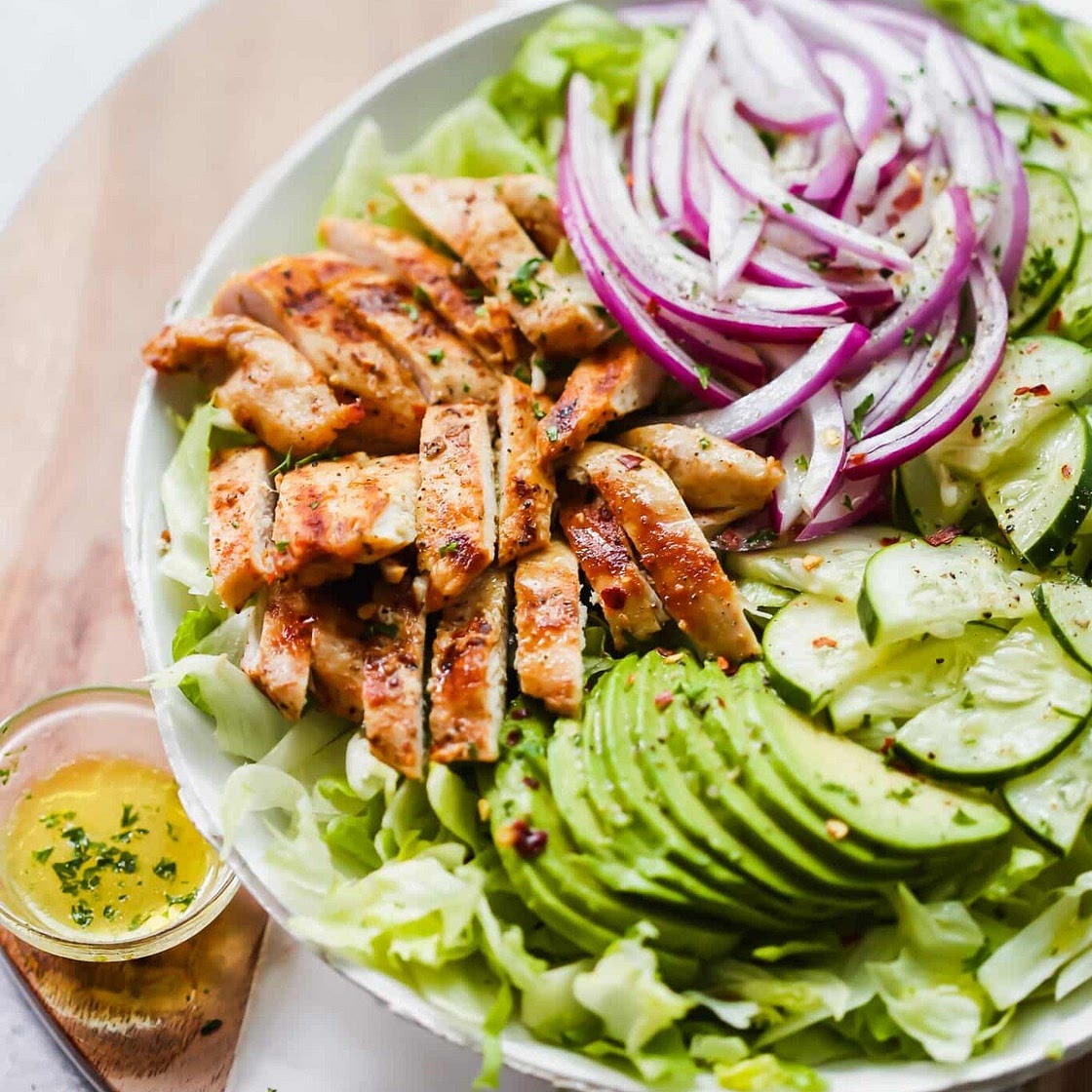 Grilled Chicken Avocado Salad
