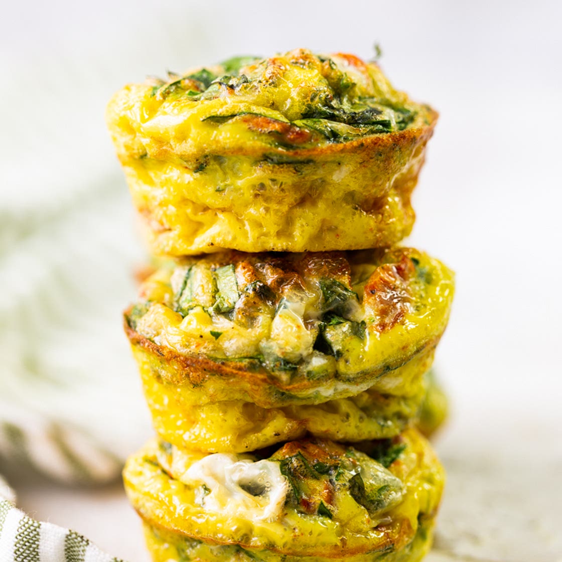 Sun-Dried Tomato, spinach and cheese egg cups