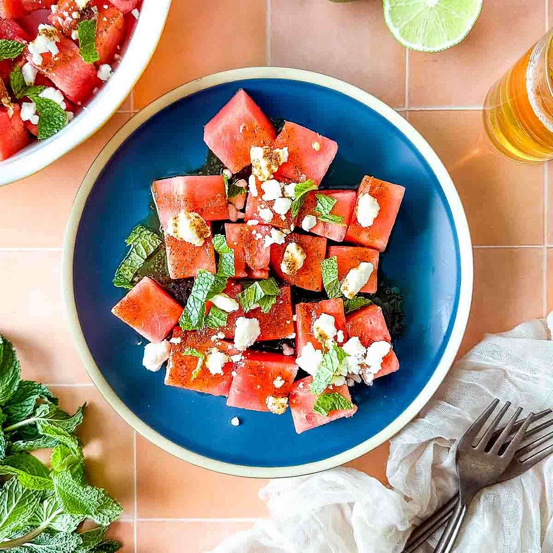 Watermelon Mojito Salad