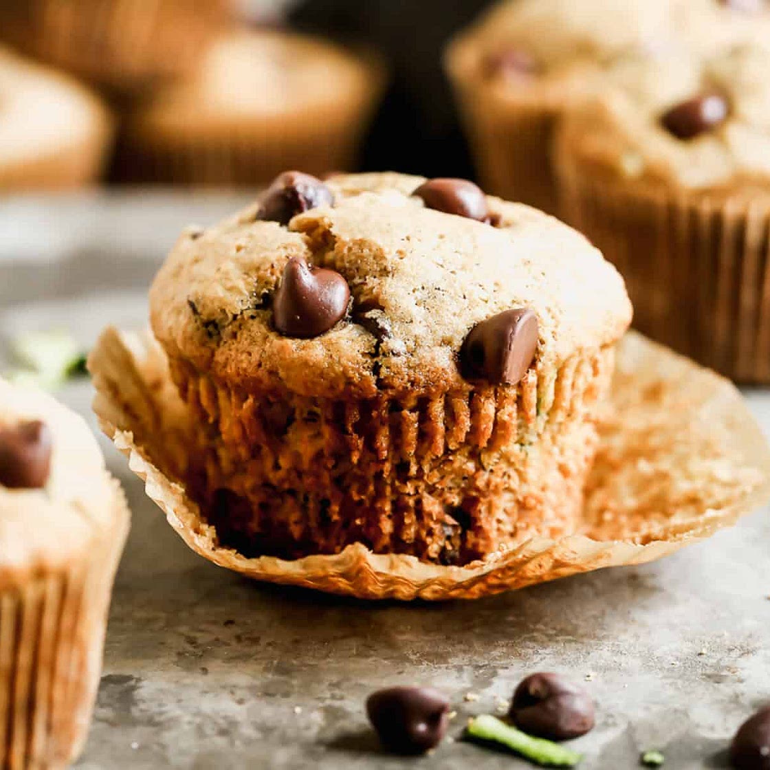 Chocolate Chip Zucchini Muffins