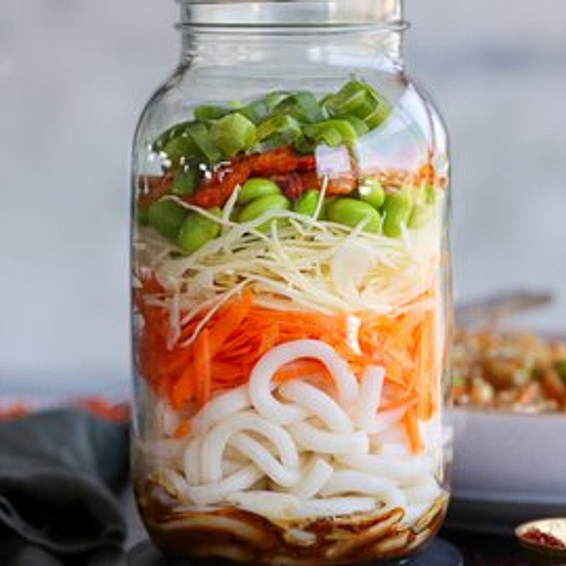 Creamy Kimchi Udon Noodles To-Go