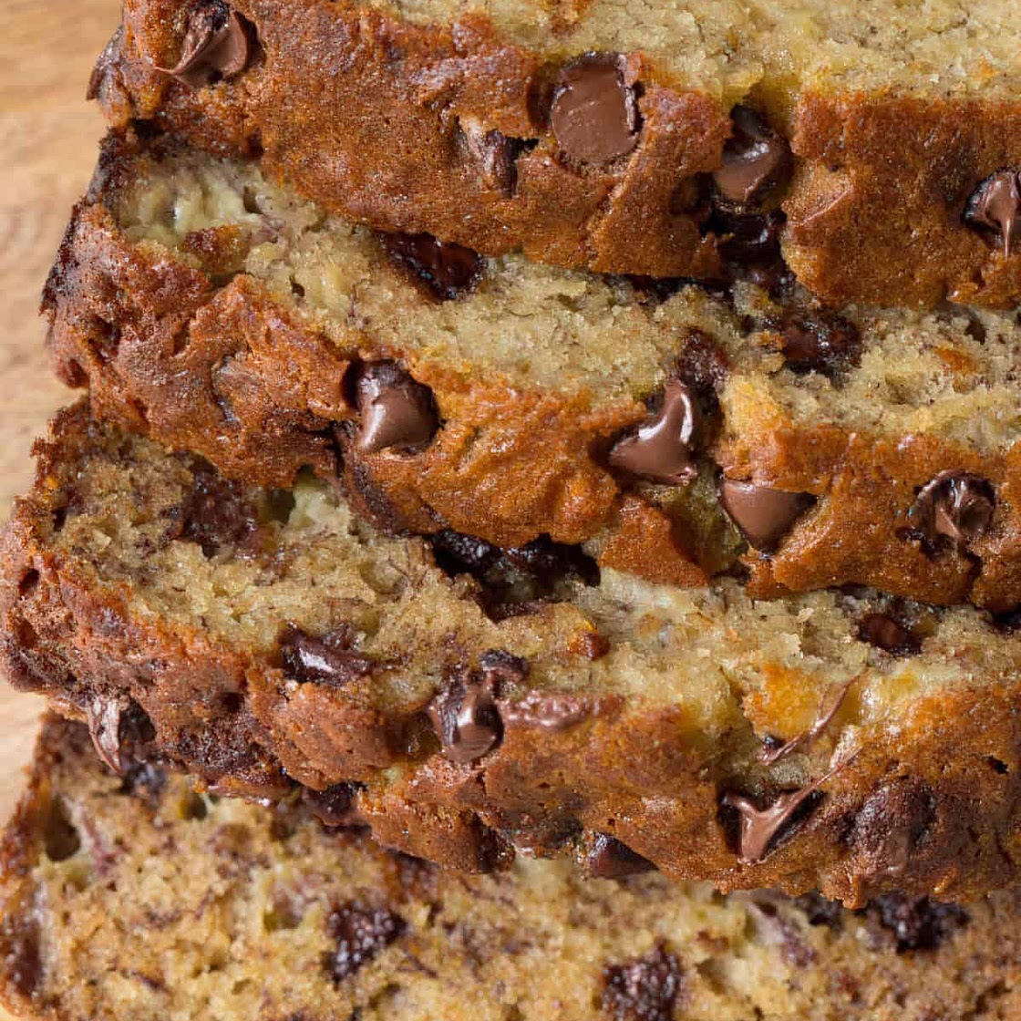 Easy Chocolate Chip Banana Bread