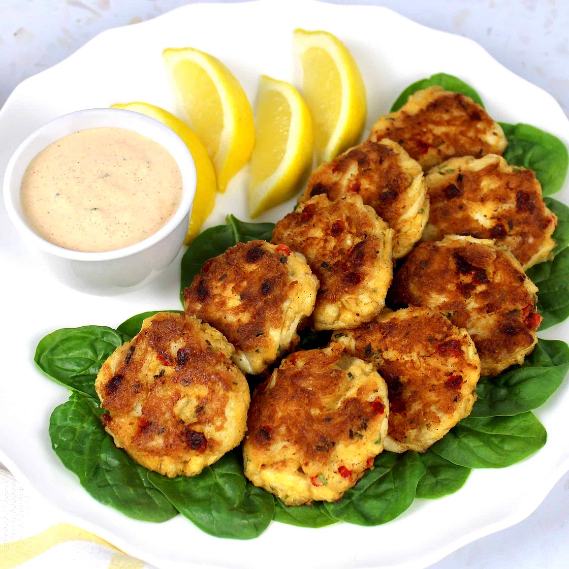Keto Crab Cakes with Remoulade Sauce