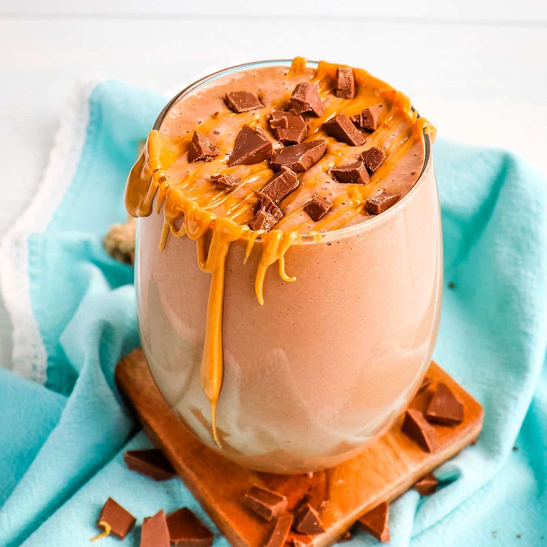 Chocolate Peanut Butter Banana Smoothie