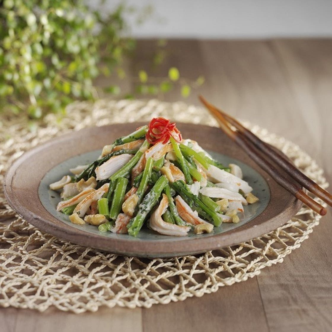 게맛살 쑥갓 된장무침 만드는 법