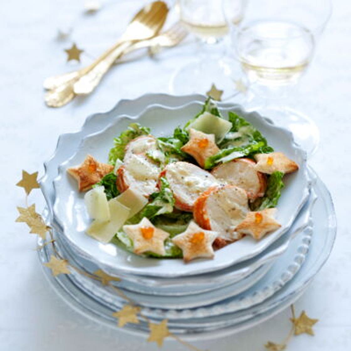 Salade César à la langouste