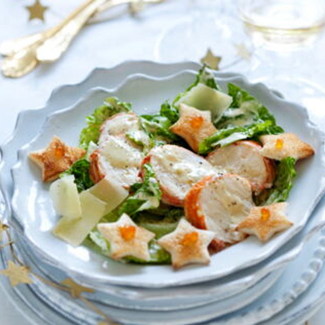 Salade César à la langouste