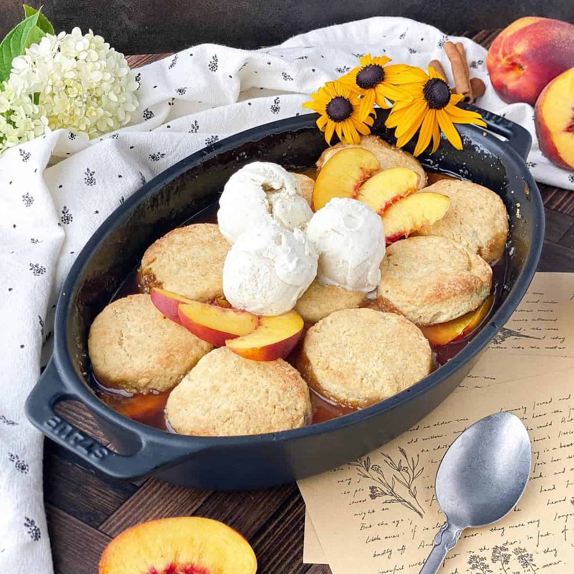 Nectarine Cobbler
