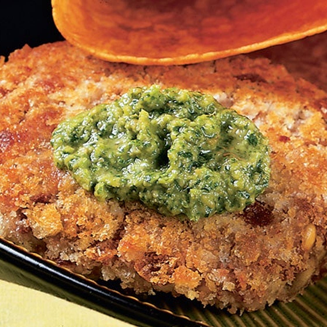 Chipotle-Bean Burgers with Cilantro Sauce