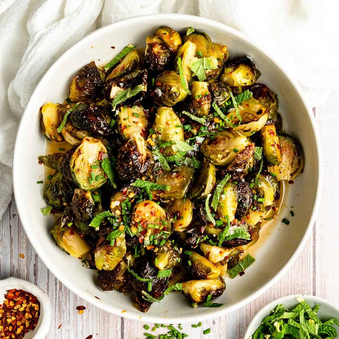 Hot Honey Brussels Sprouts