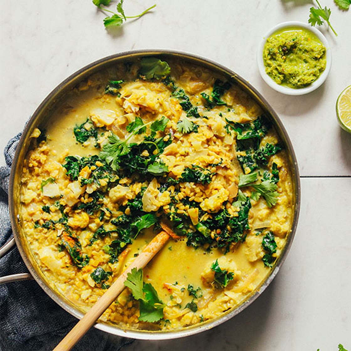 1-Pot Cauliflower Dal Green Curry