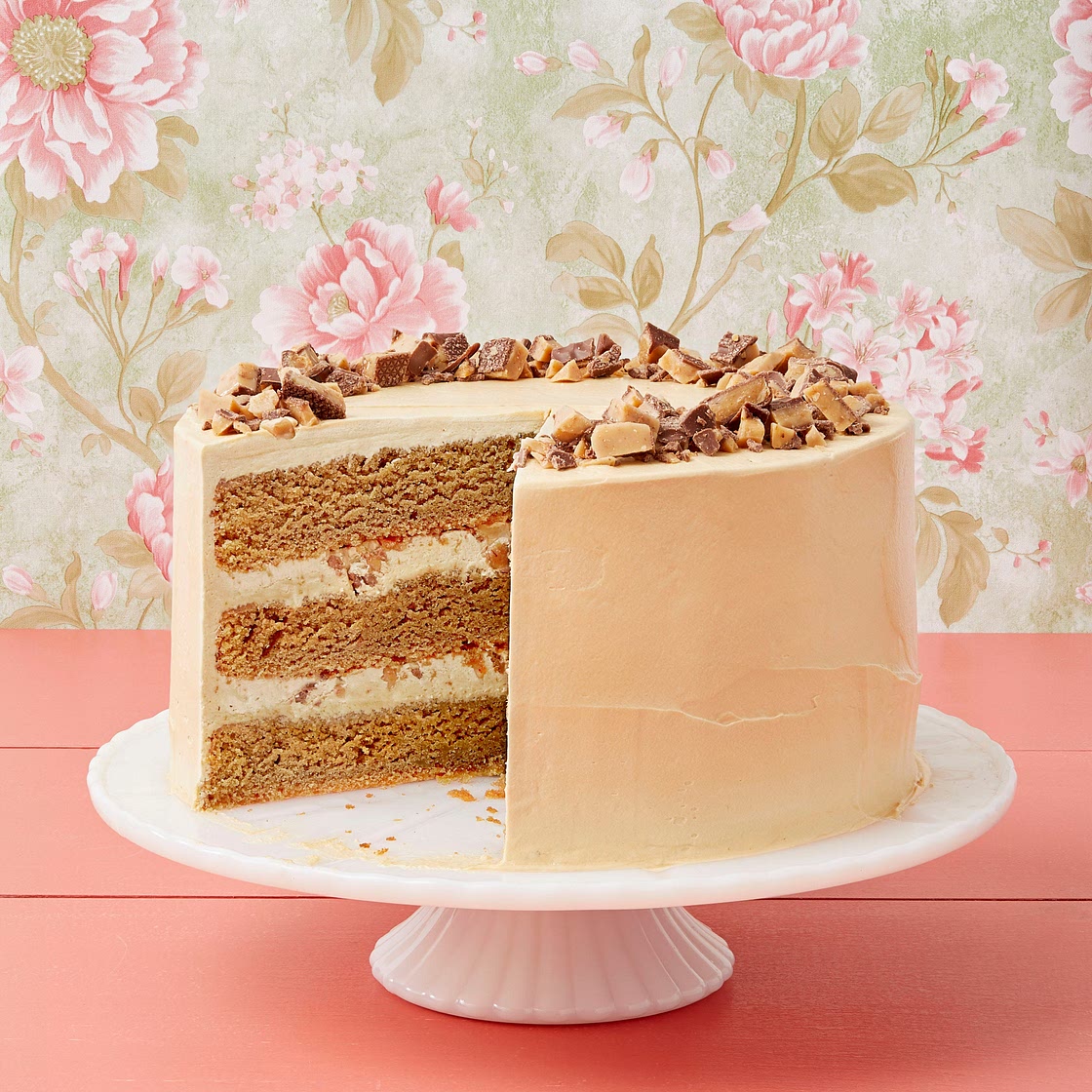 Coffee-Toffee Crunch Cake