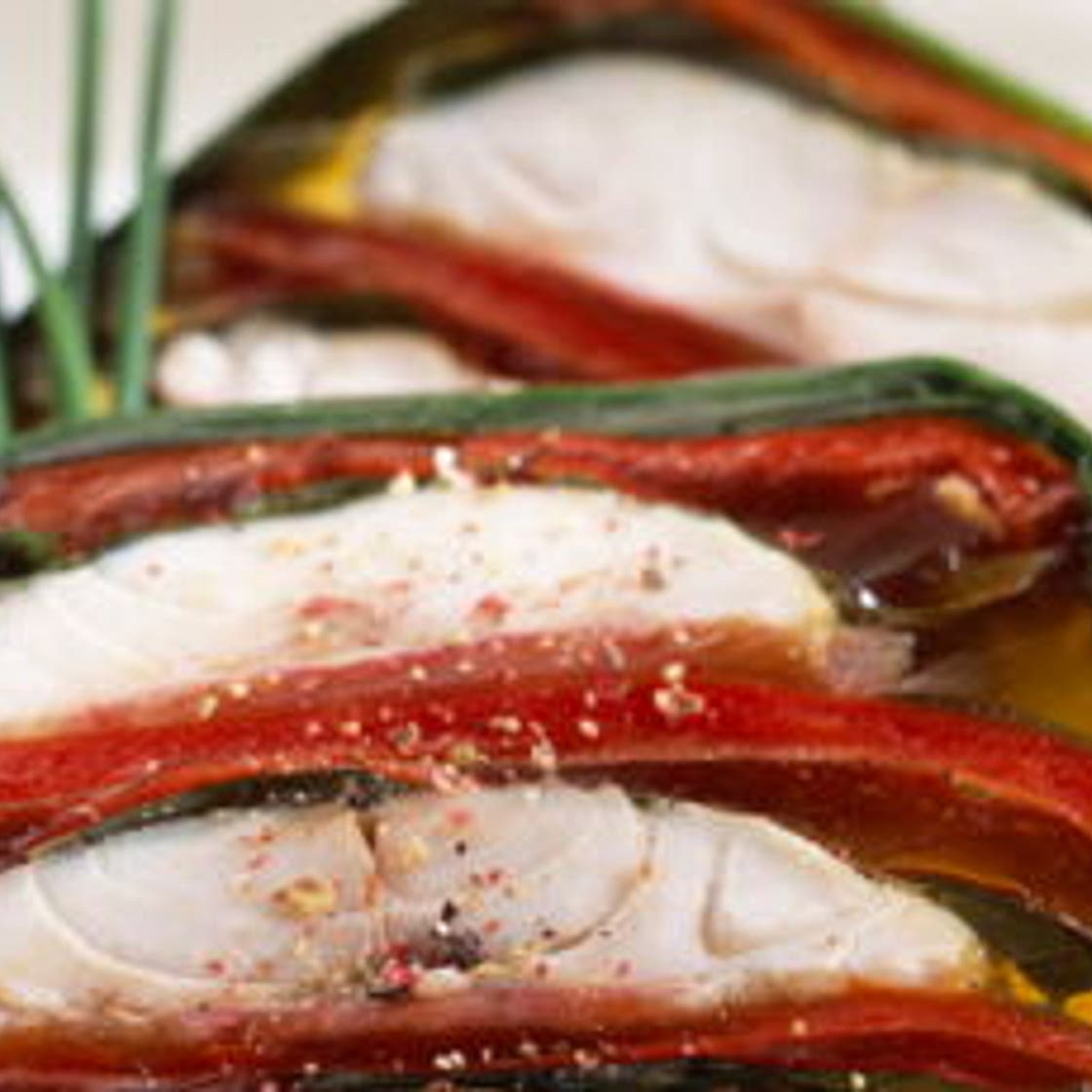 Terrine de rougets et poivrons