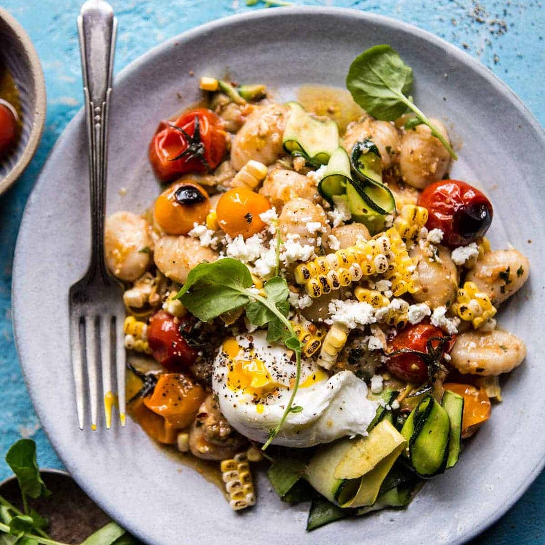 Summer Tomato Pesto + Grilled Corn Gnocchi