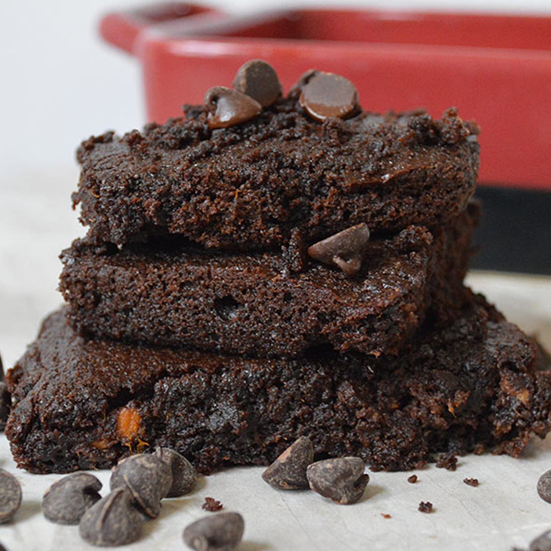 'I Want To Marry You Brownies' aka Chocolate Sweet Potato Brownies