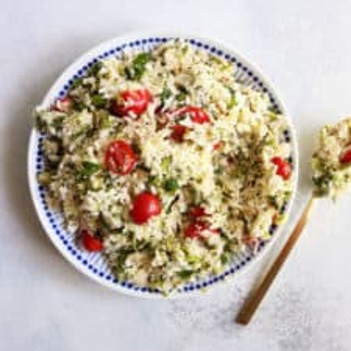 Cauliflower Asparagus Tabbouleh