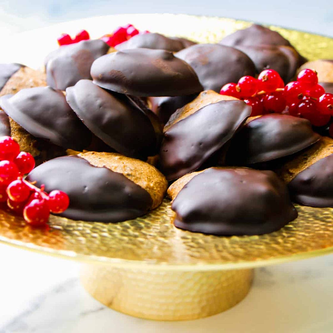 Decadent Dark Chocolate Dipped Almond Cookies (Vegan & Gluten-Free)