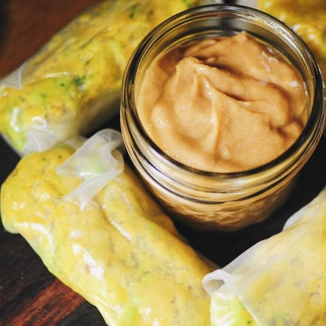 Pan Fried Red Lentil Spring Rolls