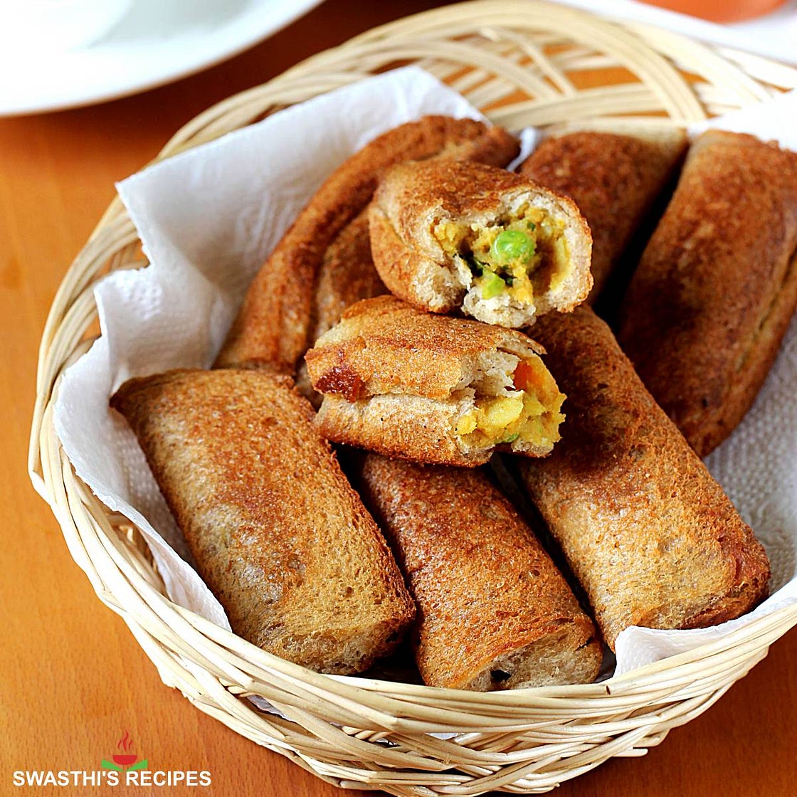 Bread Roll Recipe (Potato Stuffed Rolls)