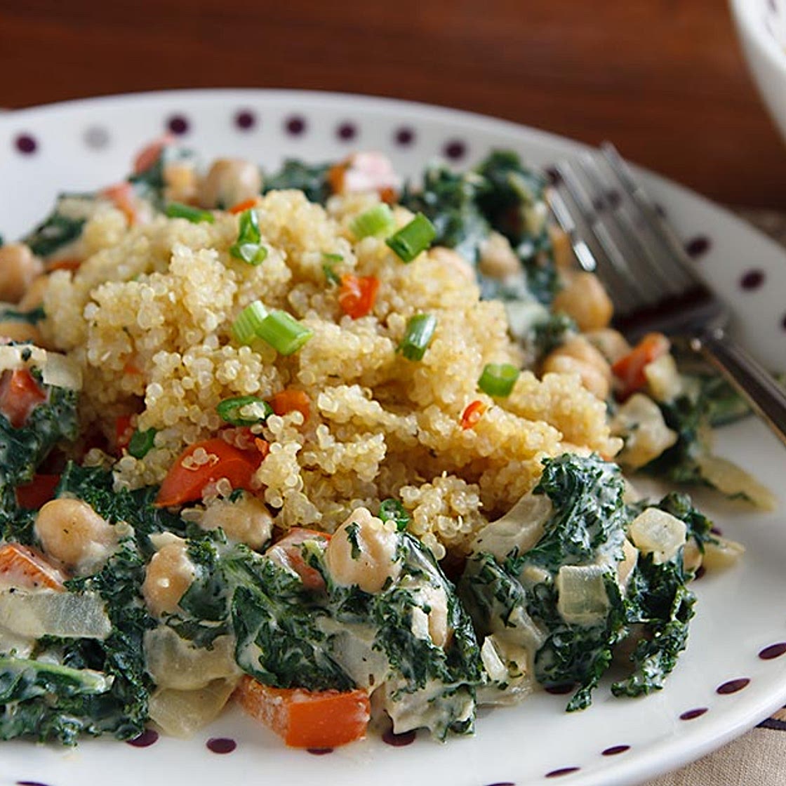 Cosmic Cashew Kale and Chickpeas