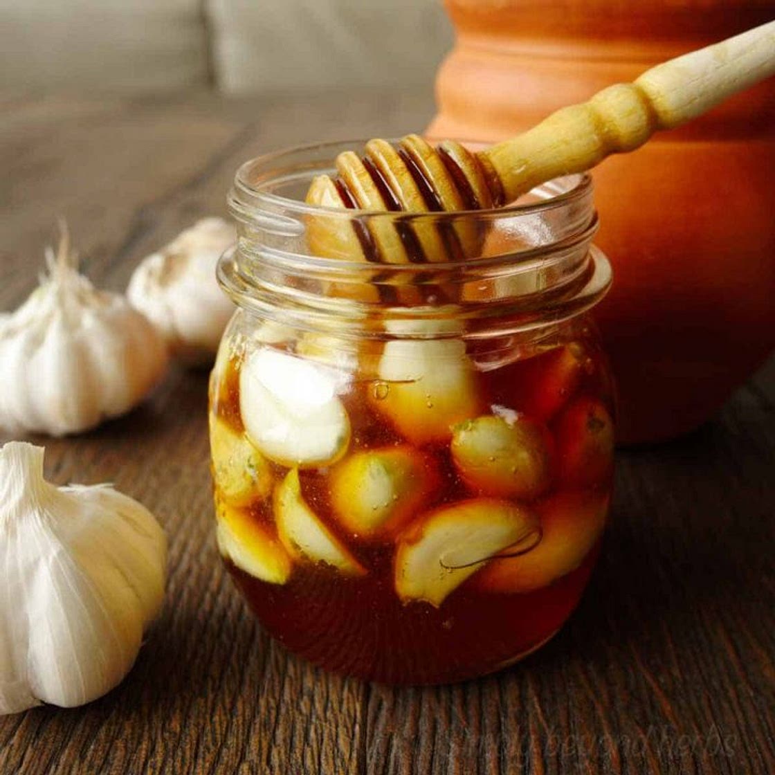 Fermented garlic honey