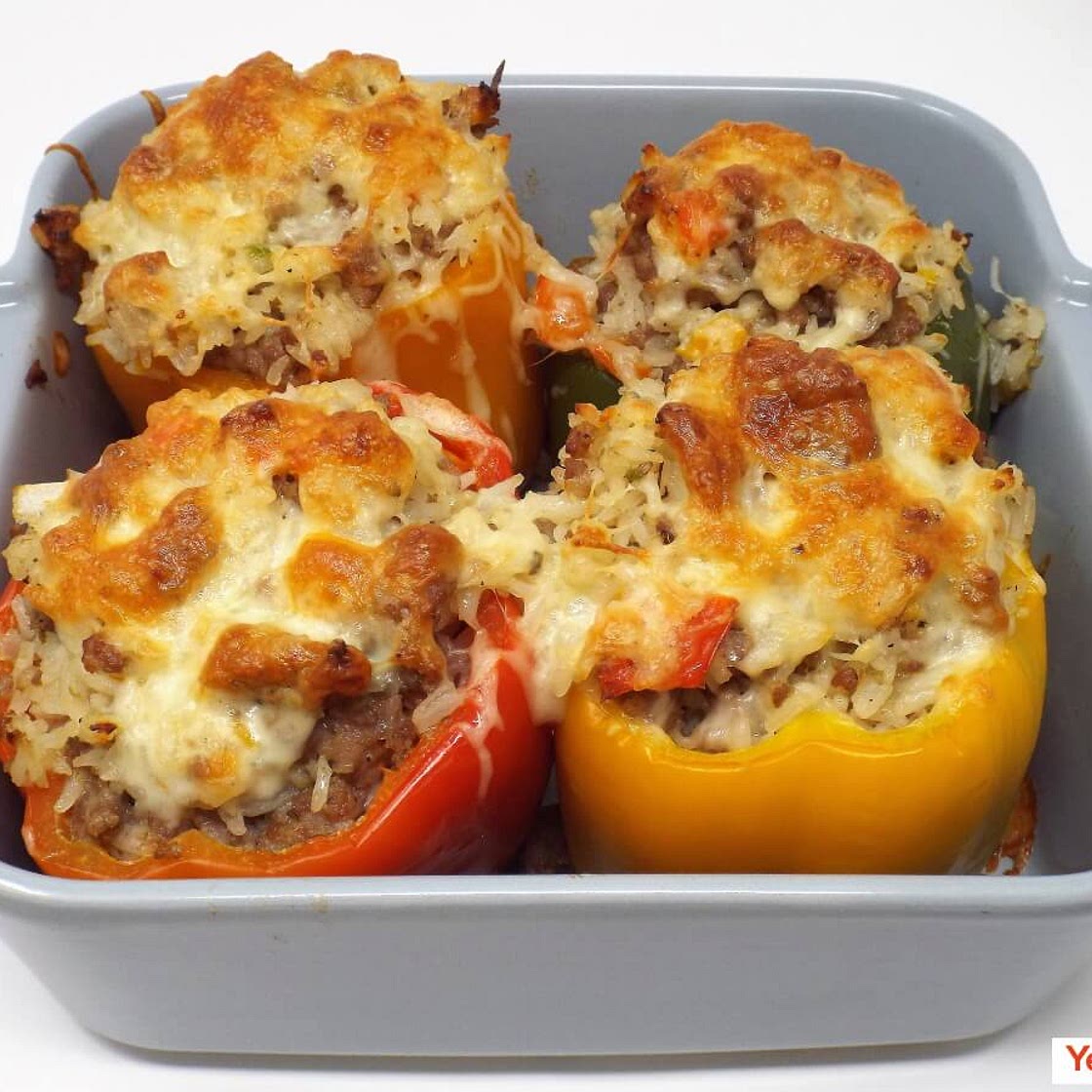 Ground Pork Stuffed Peppers