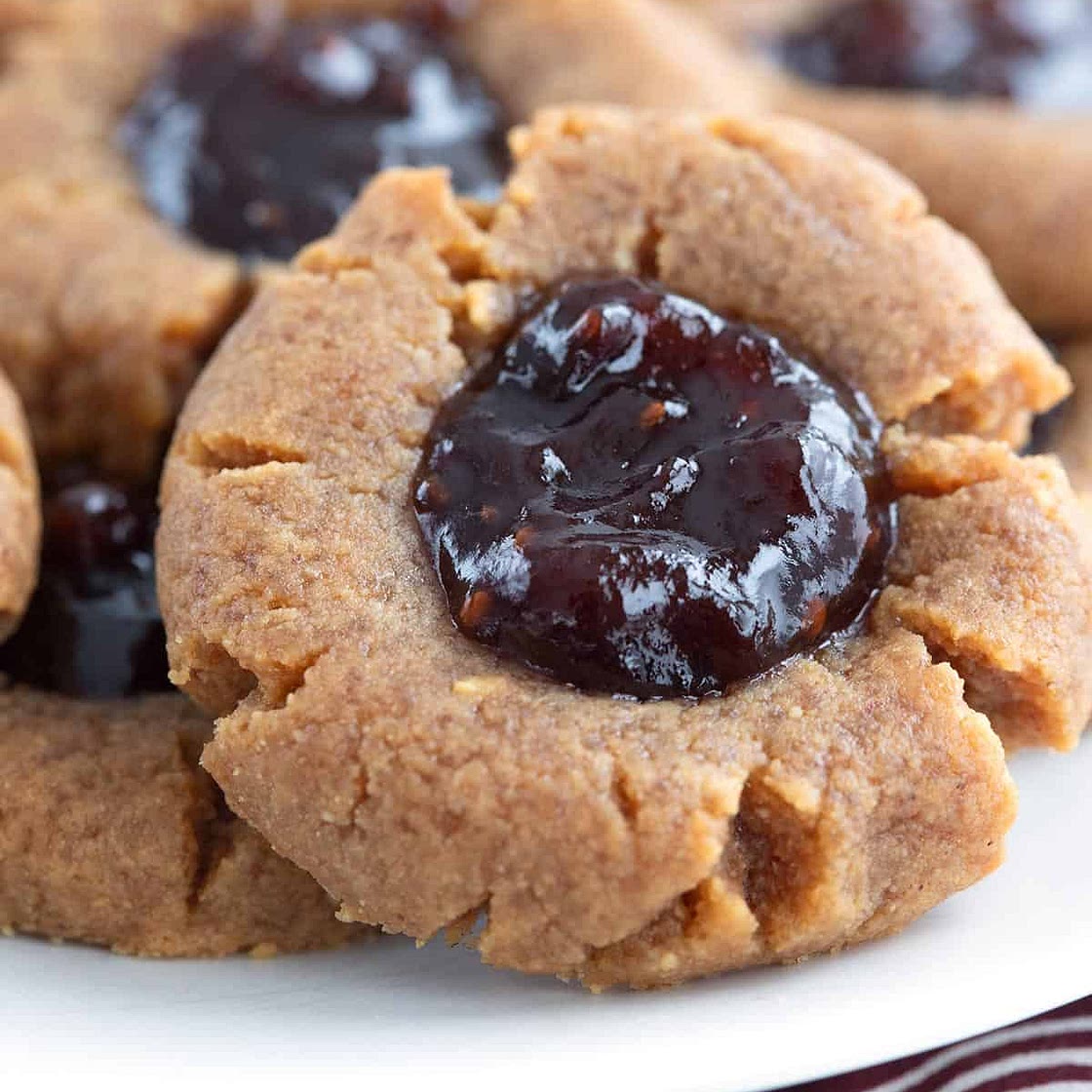 Keto Peanut Butter and Jam Cookies