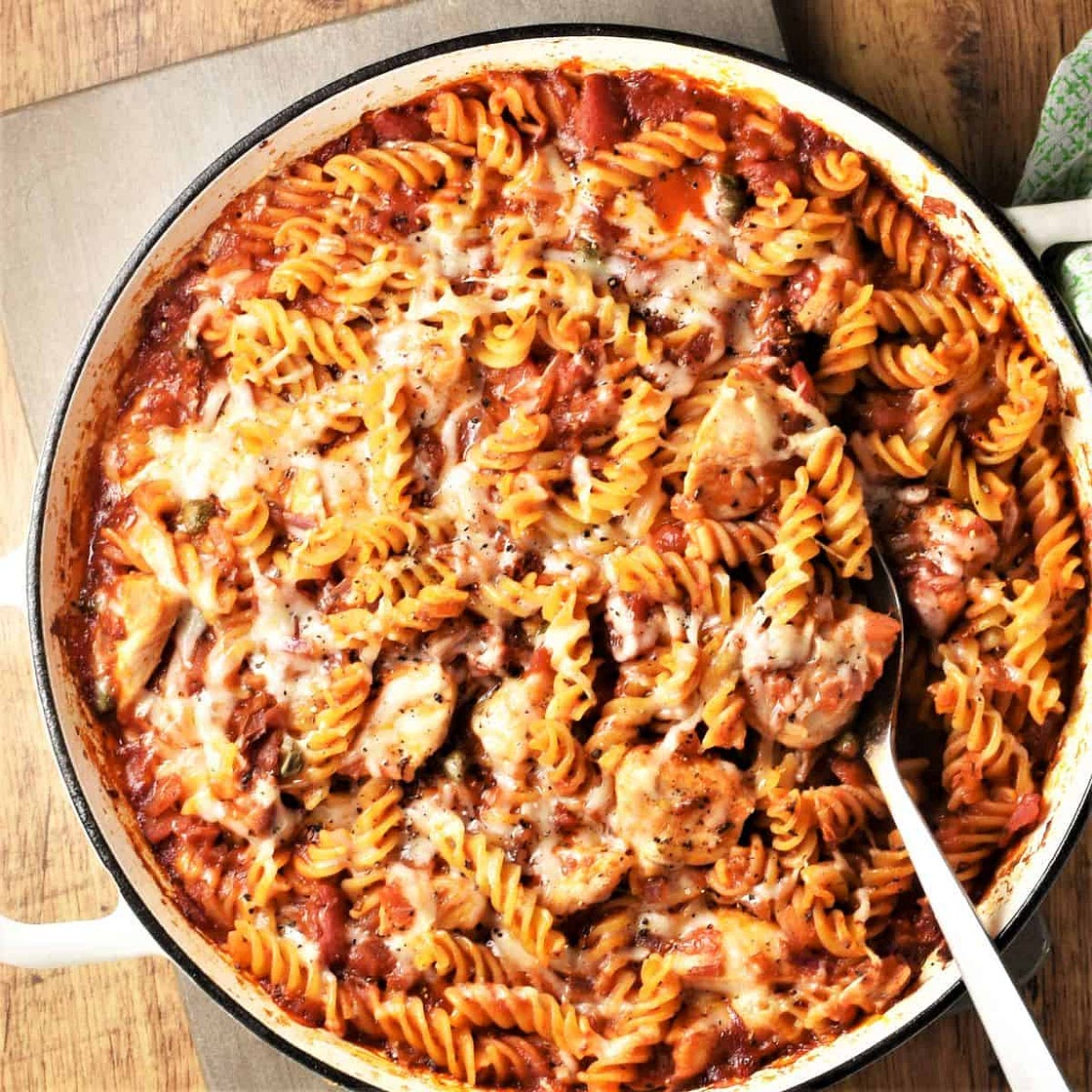 Chicken Tomato Pasta Bake