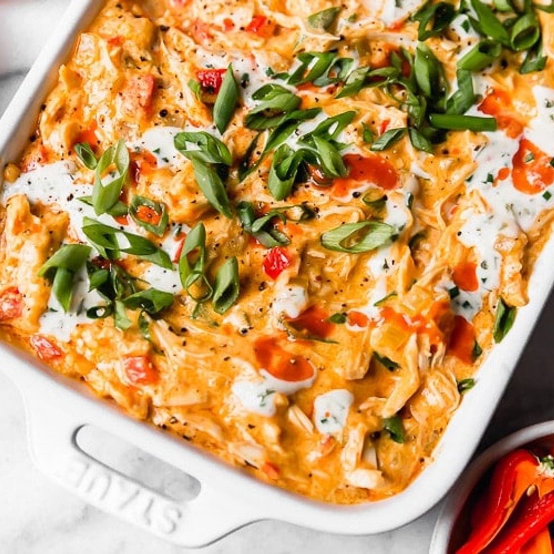Crockpot Buffalo Chicken Dip (Dairy-free)