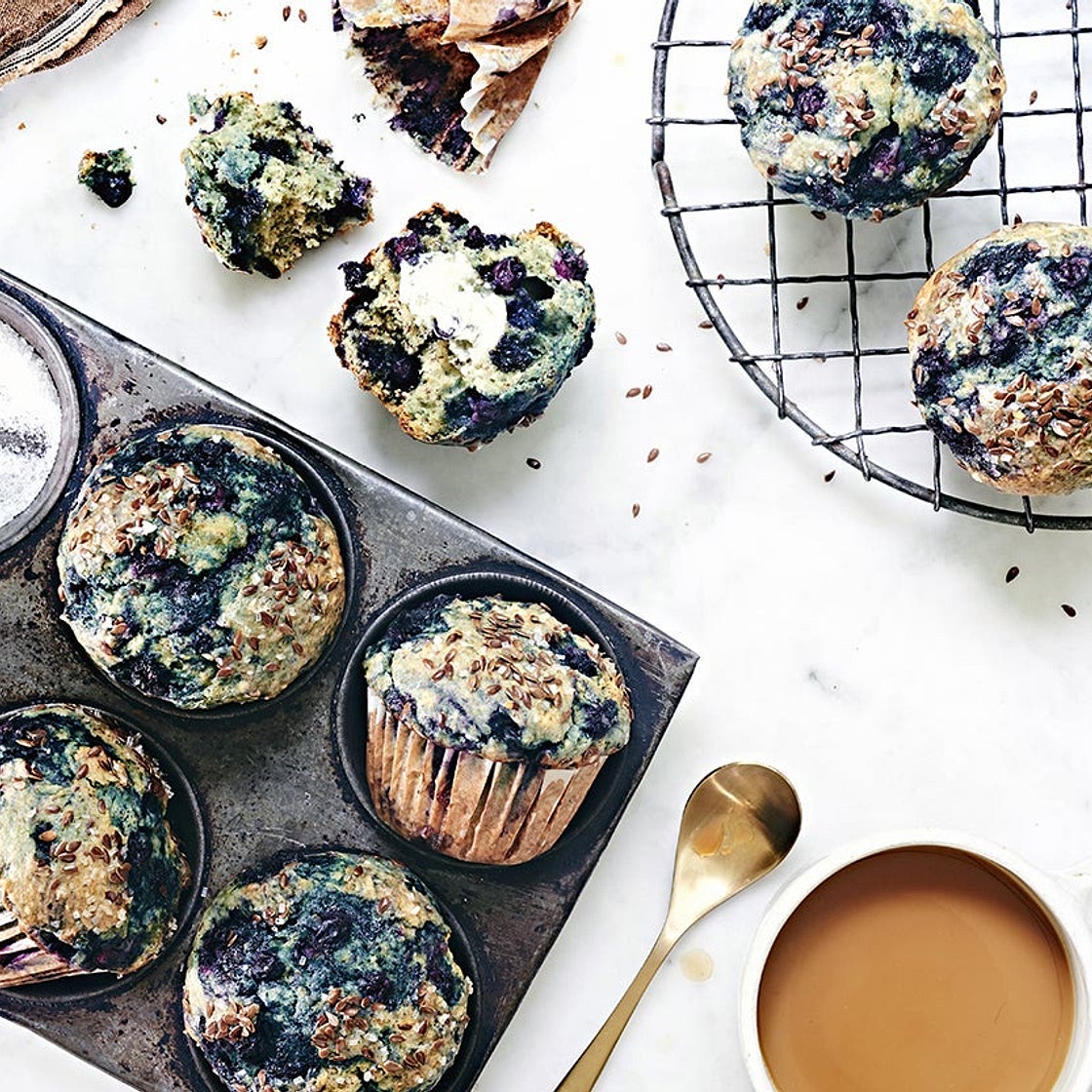 Blueberry Flax Muffins