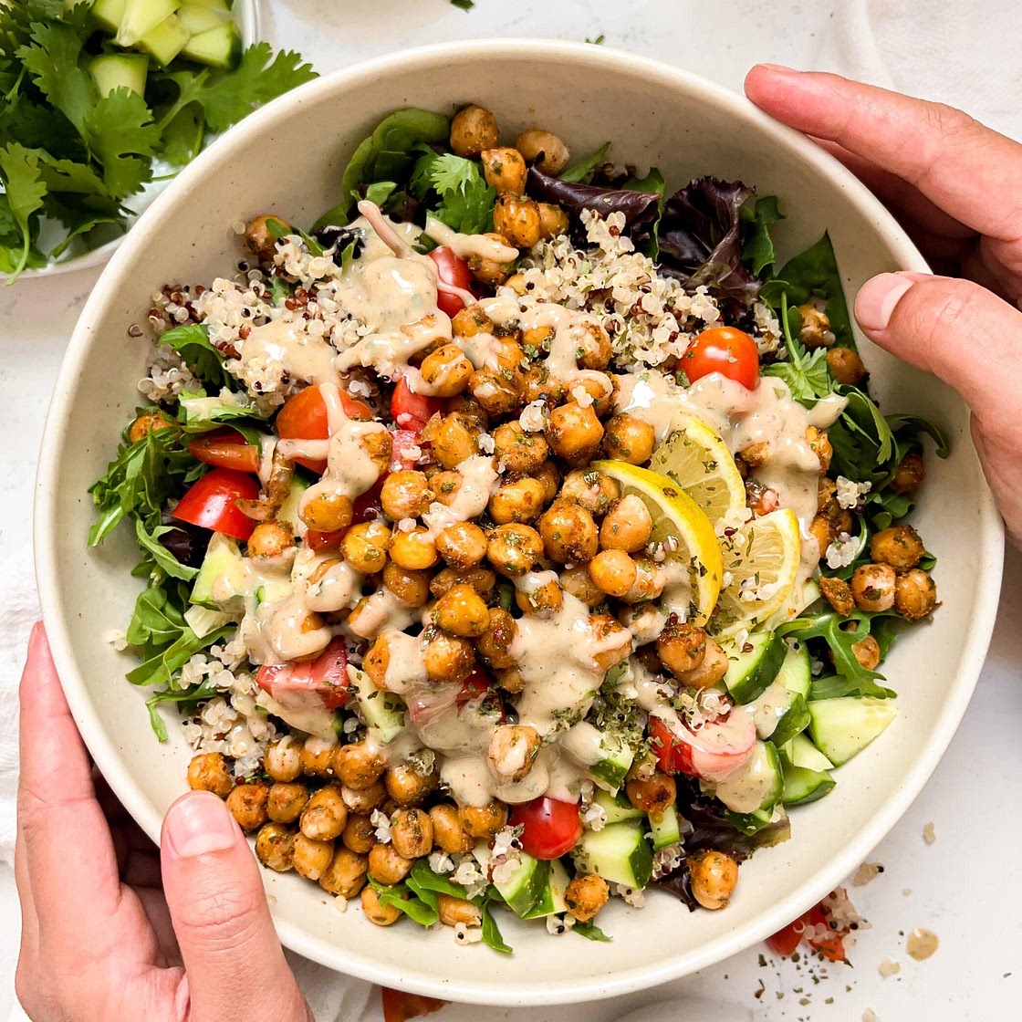 Spicy Roasted Chickpea Salad