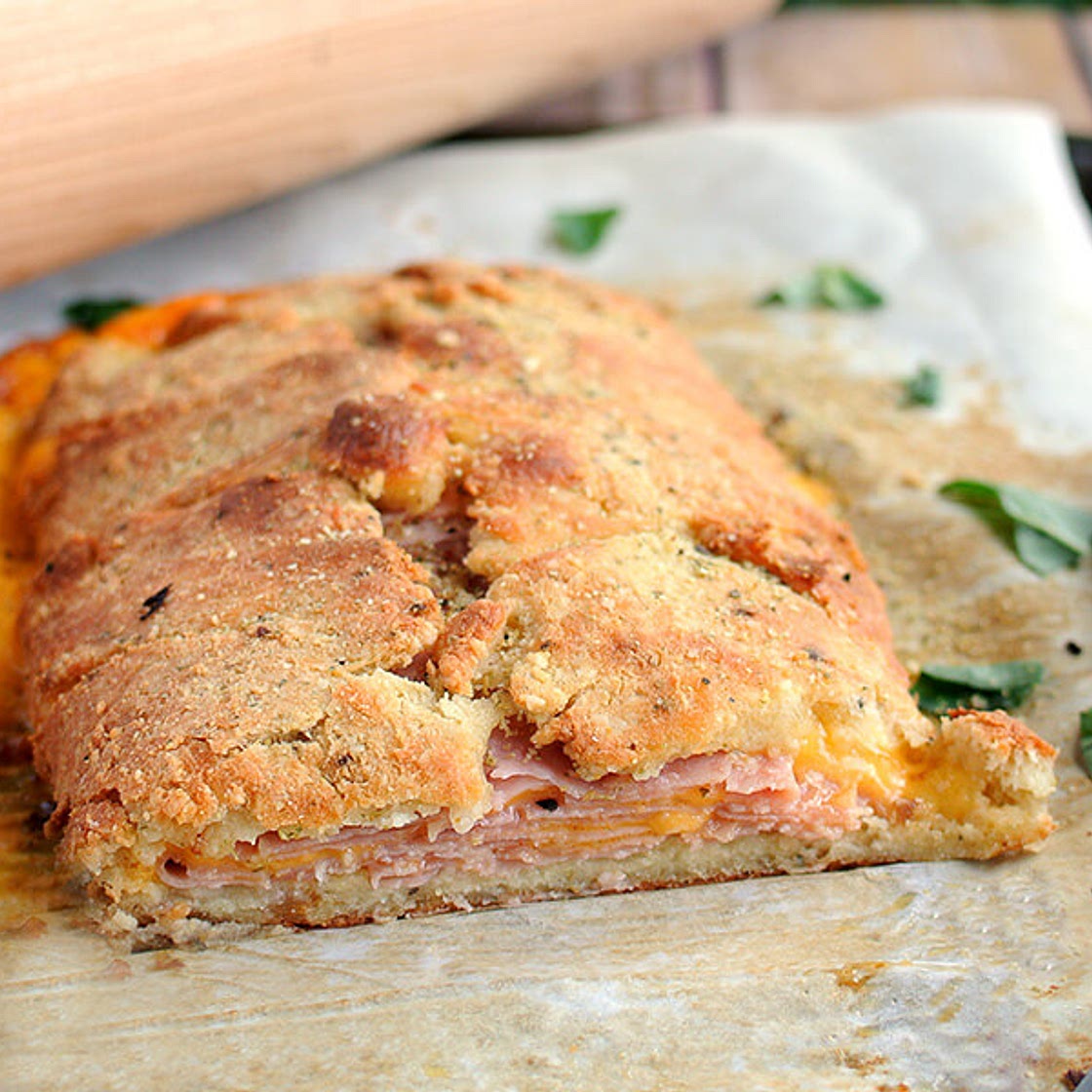 Ham and Cheese Keto Stromboli