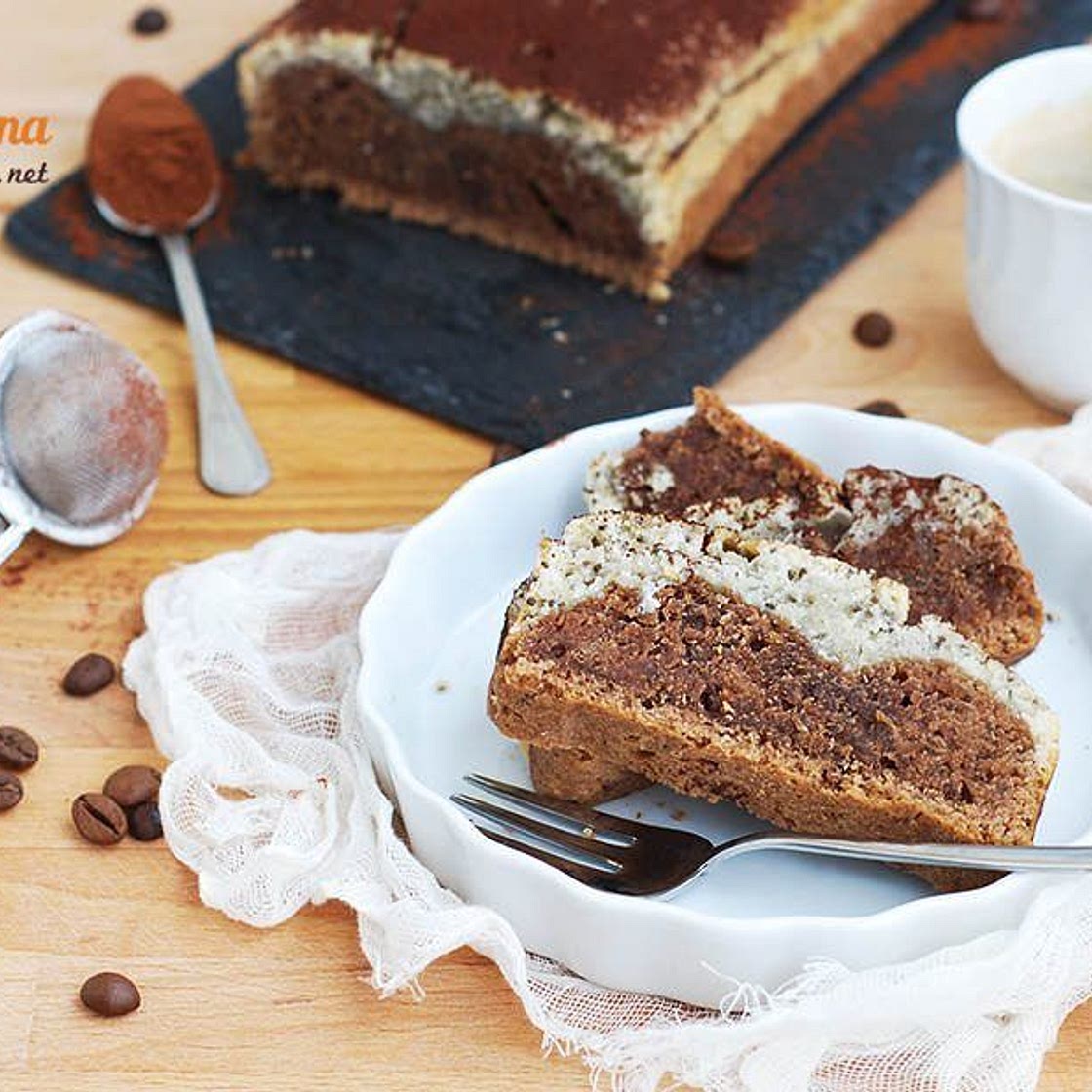 Plumcake vegan al cappuccino