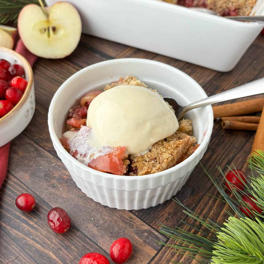 Cranberry Apple Crumble