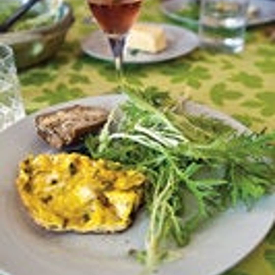 Corsican-Style Fresh Cheese and Mint Frittata