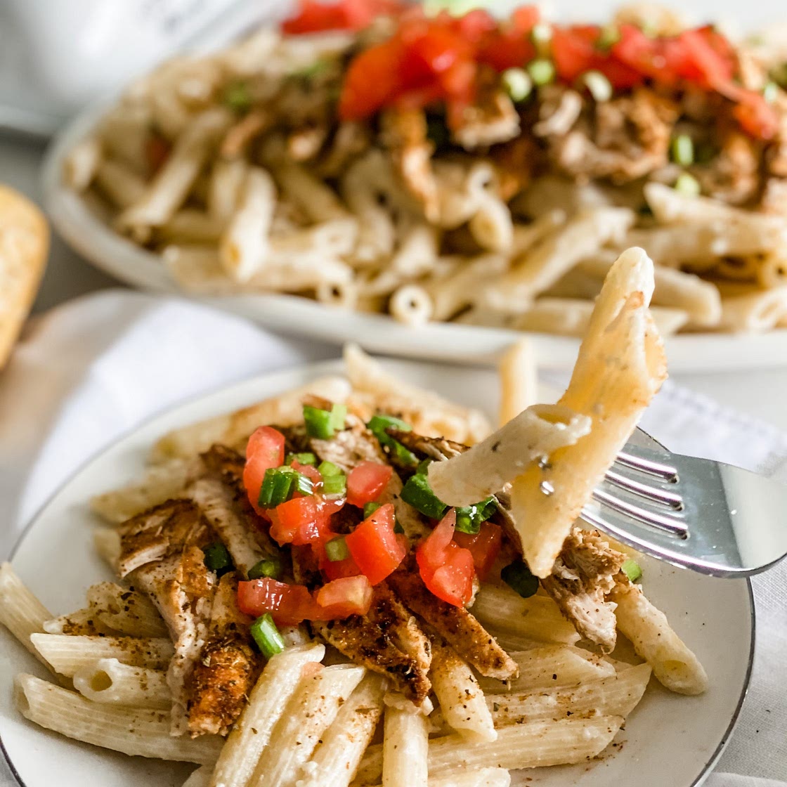 Lightened Up Copycat Chili's Cajun Chicken Pasta