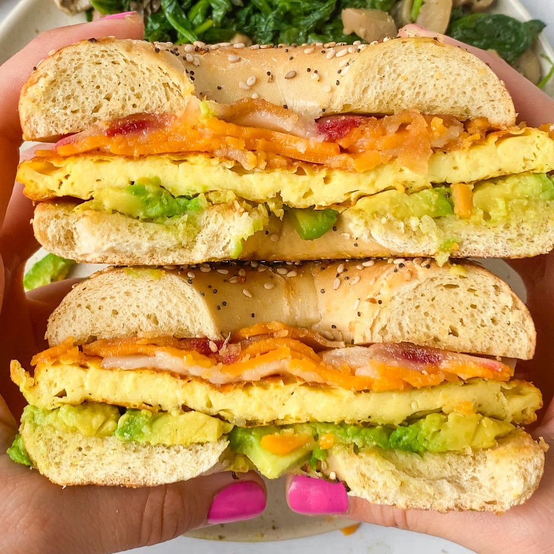 Vegan Breakfast Bagel