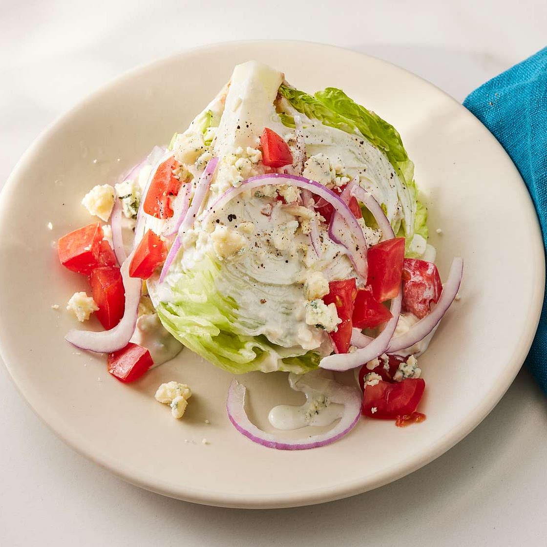 Wedge Salad with Blue Cheese Dressing