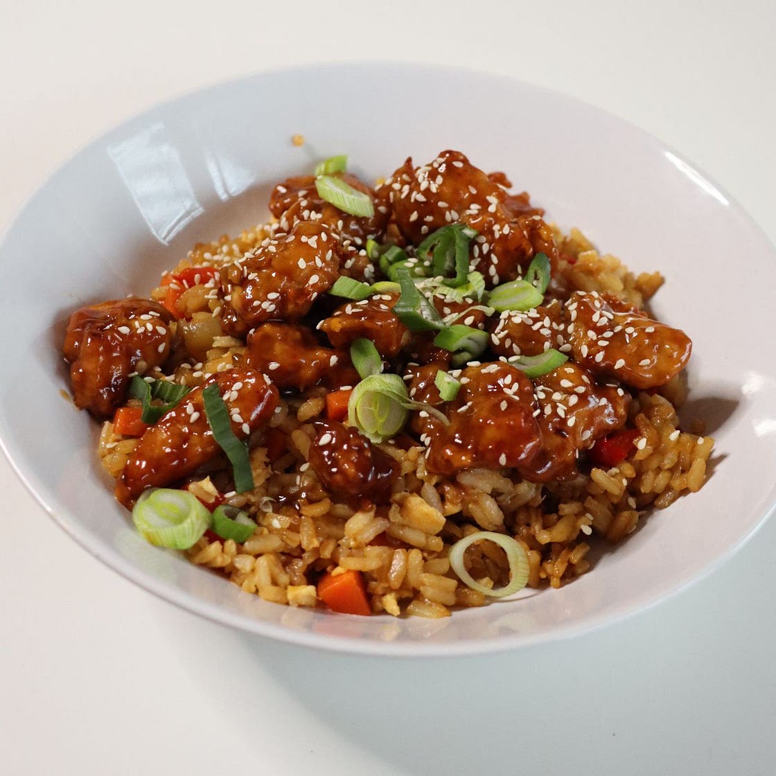 General Tso's Chicken with Fried Rice