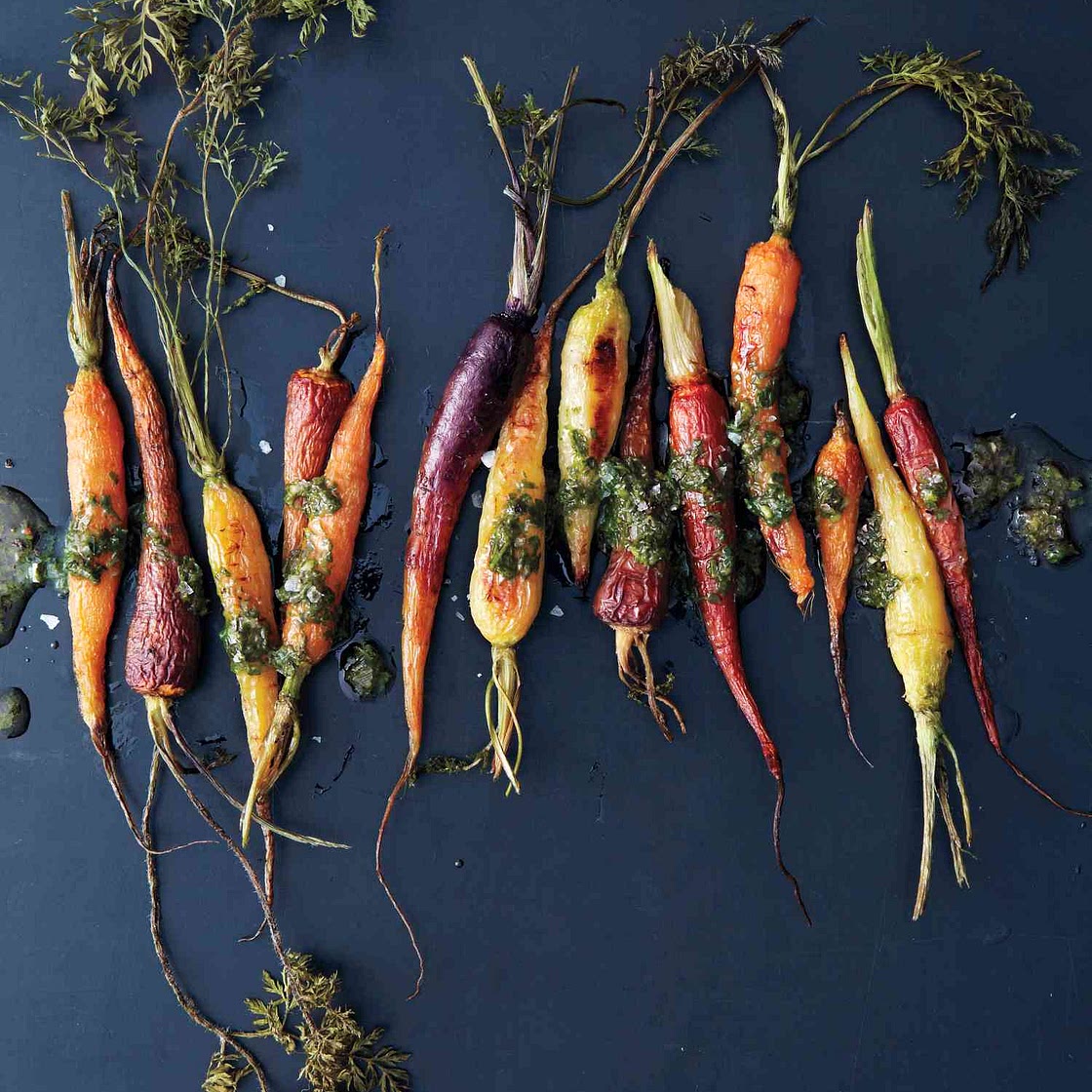 Roasted Carrots With Chimichurri