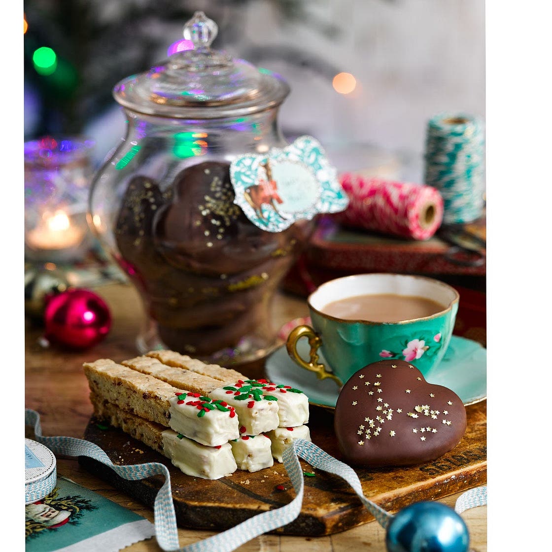 Lemon and cranberry shortbreads