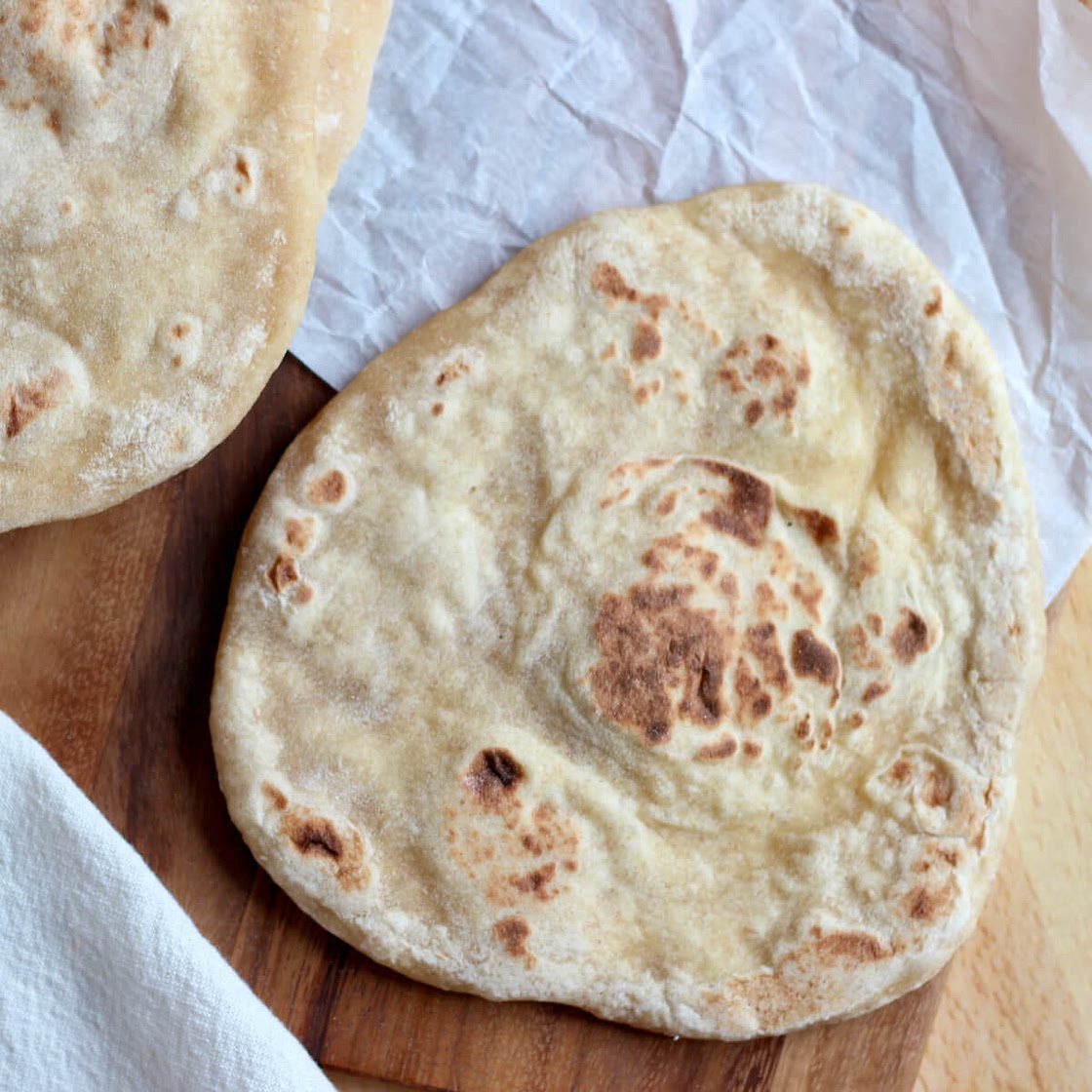 Sourdough Discard Naan Bread