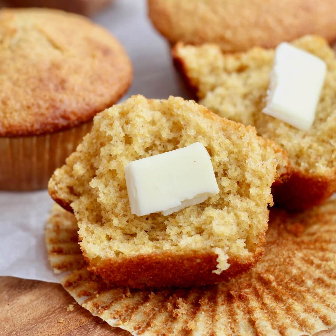 Sourdough Corn Muffins