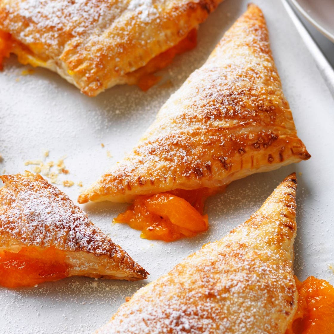 Apricot Turnover with Sugared Puff Pastry