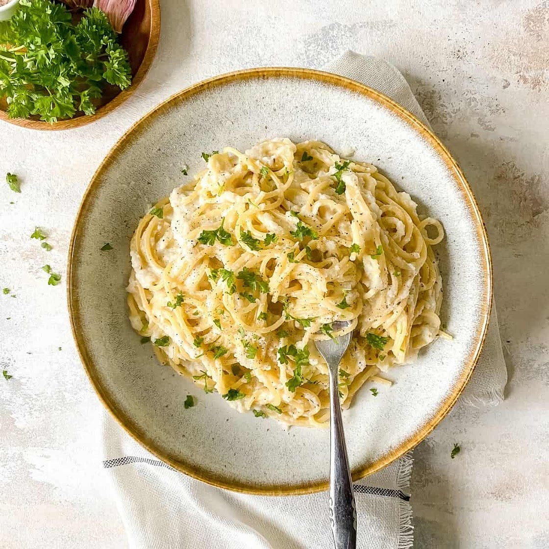 Vegan Cauliflower Alfredo