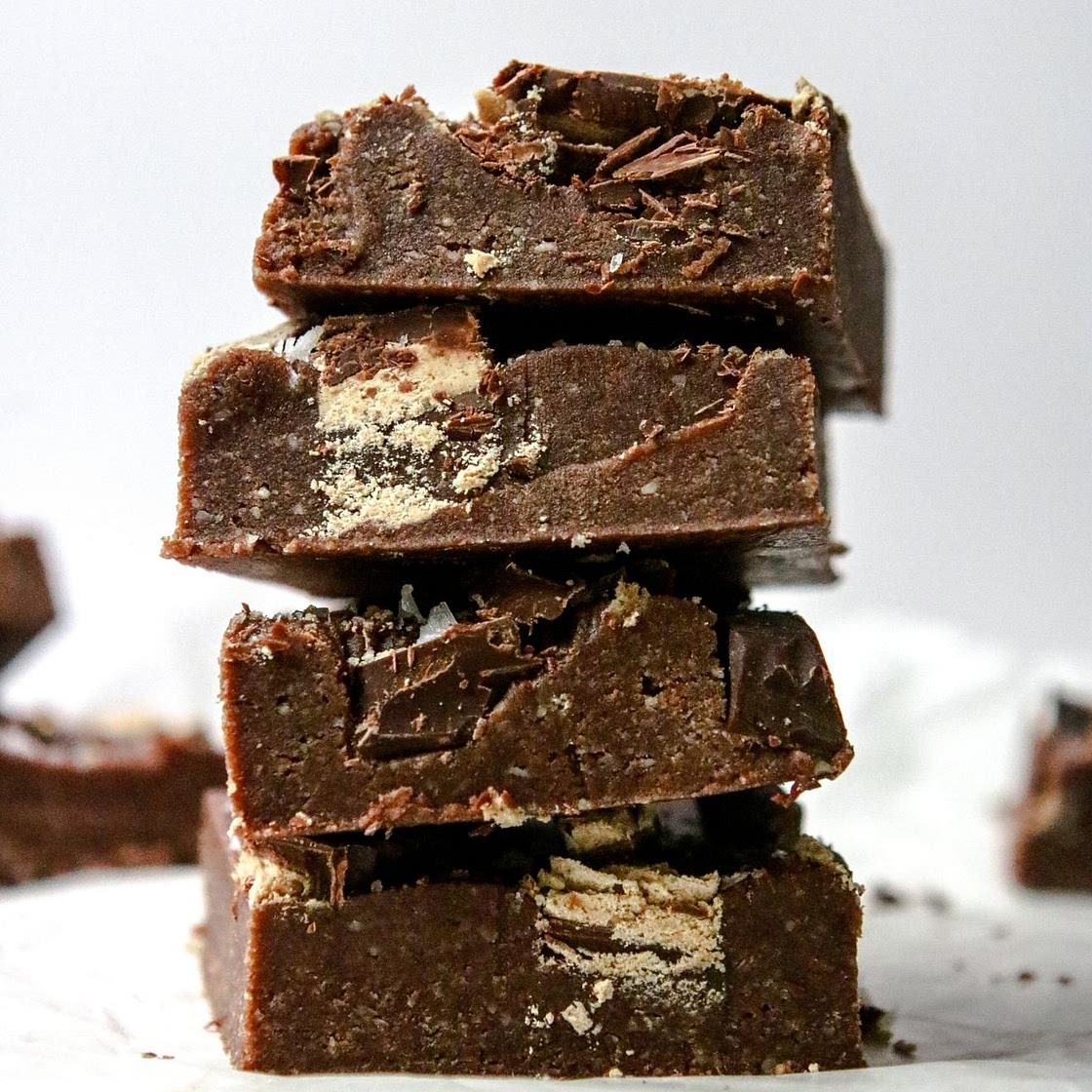 Intensely Fudgy No-Bake Cocoa Brownies